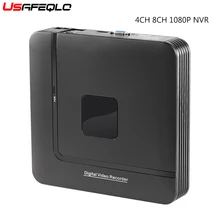 Новейший мини NVR Full HD 4 канала 8 каналов безопасности автономный CCTV NVR 1080P 4CH 8CH ONVIF 2,0 для системы ip-камеры 1080P