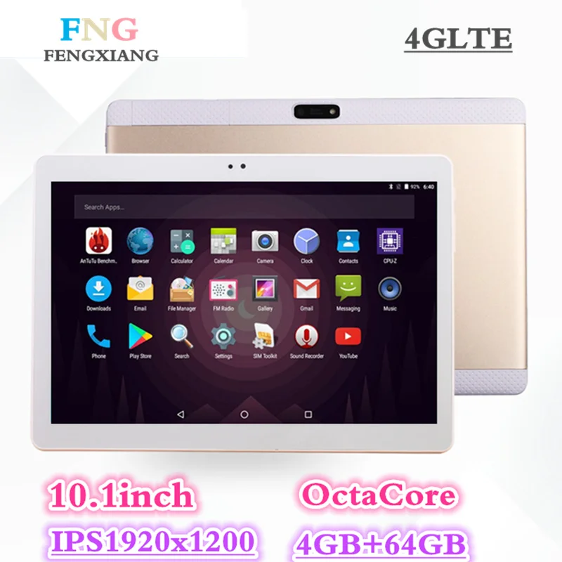 

2018 NEW Octa Core 3G 4GLTE Tablet PC 4GB RAM 64GB ROM Dual Cameras 8MP Android 7.0 Tablet 10.1 inch Handheld computers 7 8 10