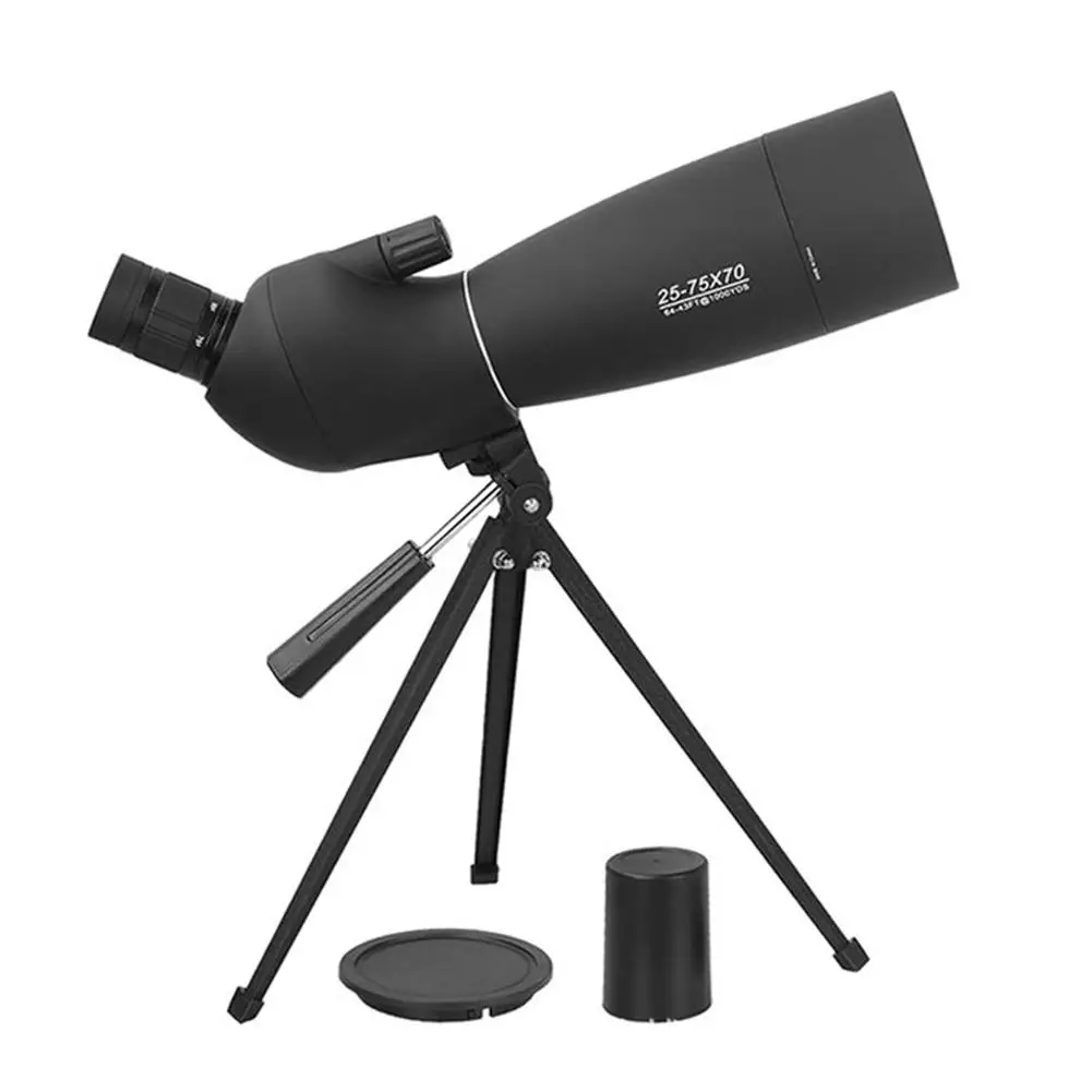 25-75x70 Spotting Scope For Hunting Birdwatching Outdoor Waterproof Spotting Scope Telescope With Tripod