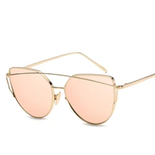 2017 new fashion sunglasses, women luxury brands, cat glasses, seventeen color gradient lenses Polarization protection against