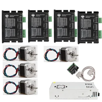 

EU Free shipping 4axis Stepper Motor Nema17 1.7A 17HS4401N 75oz.in &Stepper Driver DM420A Power Supply Breakout Board 3D printer