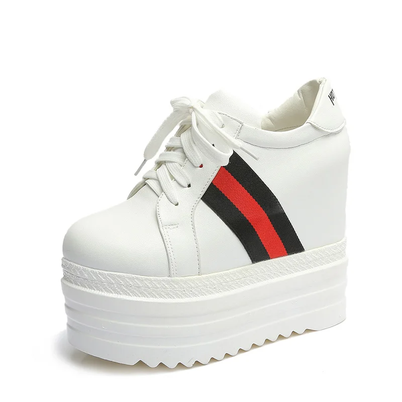 

2019 spring new simple comfortable flat single shoes within increased fashion casual shoes Korean muffin bottom women's shoes