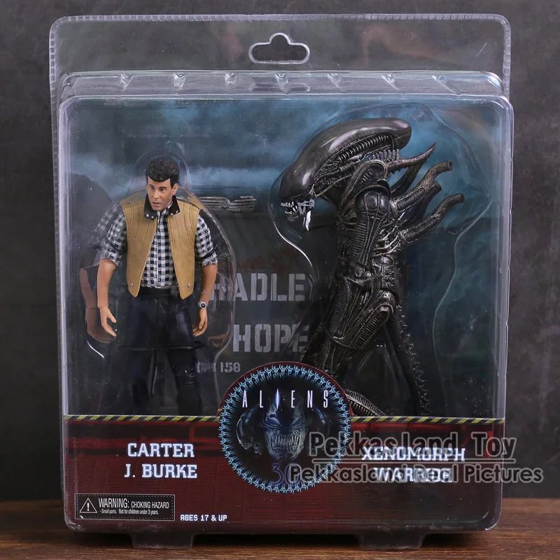 

NECA ALIENS CARTER J BURKE VS XENOMORPH WARRIOR PVC Action Figure Collectible Model Toy 2-pack