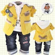 Child spring and autumn baby boy outerwear children’s clothing casual cotton 100% 123456 male child blazer Single-breasted