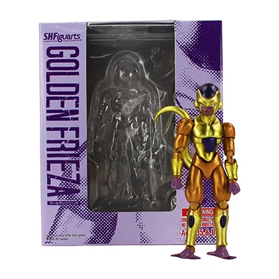 

11cm Anime SHF Dragon Ball Z DBZ GOLD GOLDEN Freeza Frieza Movable PVC Action Figure Resin Collection Model Toys For Kids Gifts