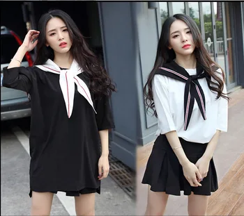 

Lovely University Students Costumes Japanese Style Girls School Uniforms Sailor Collar Clothes Stage Performance Clothing M L