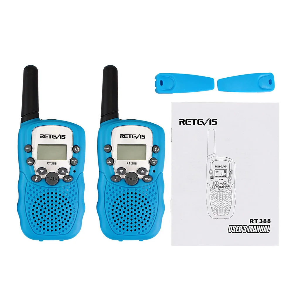 RT388 2 шт детский радиоприемник, набор, ручной интерком, UHF дети, без лицензии, рация, жк-дисплей VOX PTT