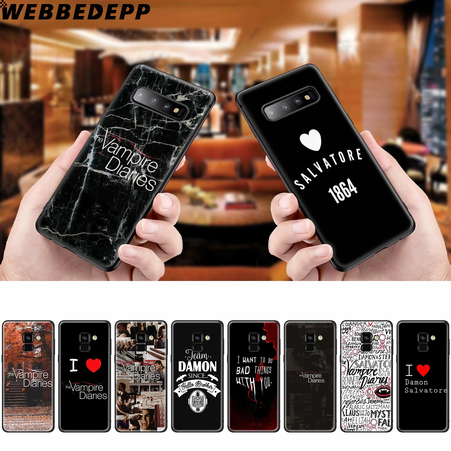 WEBBEDEPP дневники вампира Stefan силиконовый чехол для Samsung Galaxy A3 A5 A6 A7 A8 A9 A10 A20 A30 A40 A50 A70