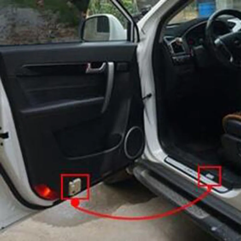 Atreus 2 шт. двери автомобиля Добро пожаловать свет проектора логотип для Lada Chevrolet Cruze