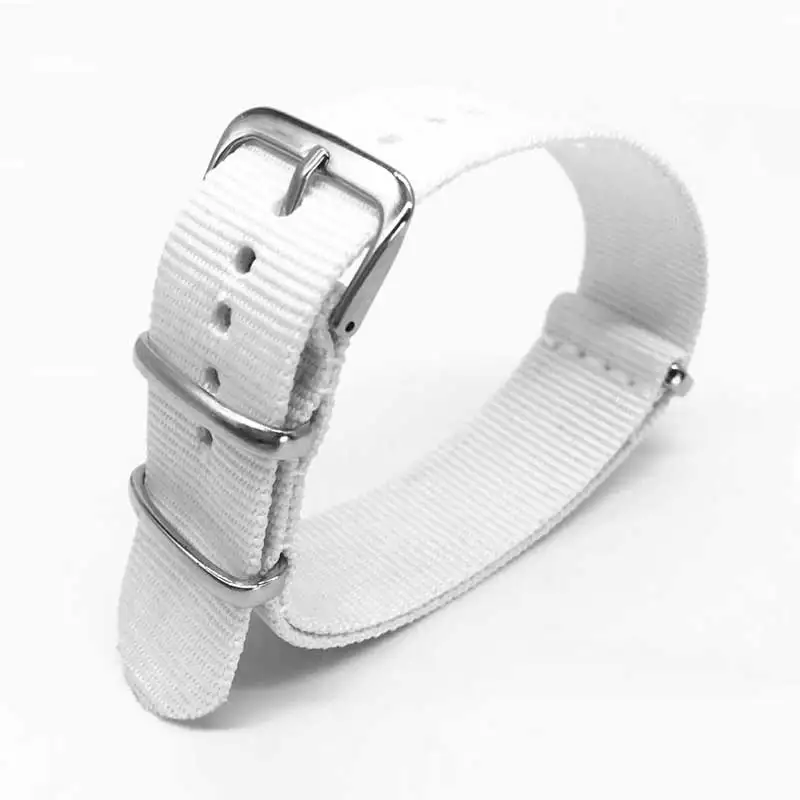 Nylon Watchbands White James Bond 22 20 24mm Watch Band Strips Men Nato