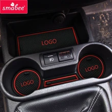 smabee car Door groove mat For Lada Kalina Accessories,3D Rubber Car Mat Gate slot pad Non-slip mats Car decoration