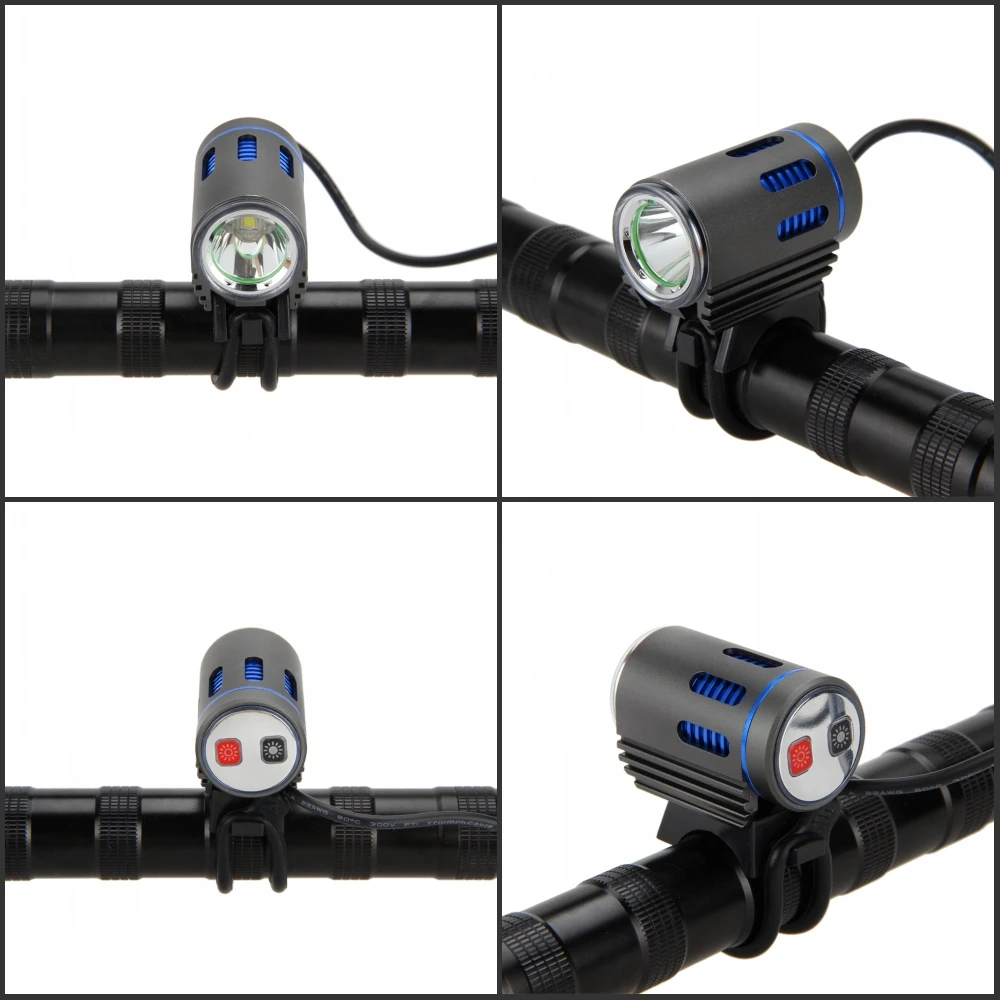 WasaFire 3000lm XM-L2 LED Front Bike Lamp Bicycle Light HeadLamp 6 Modes bike light Riding bicycle Lamps+ Battery Pack+Charger
