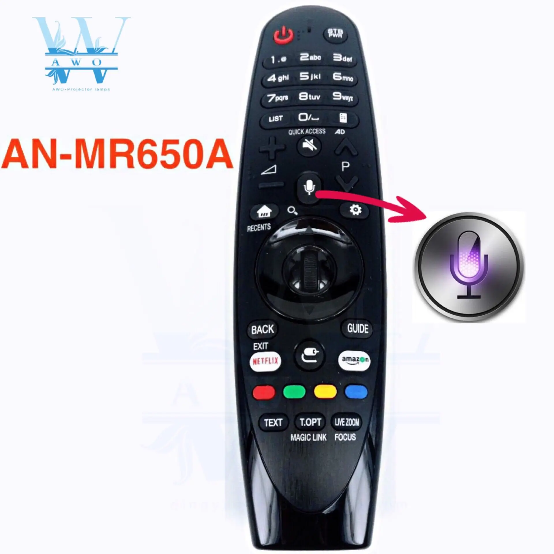 

AWO 1PCS NEW Original AN-MR650A For LG Magic Remote Control with Voice Mate for Select 2017 Smart television 65uj620y