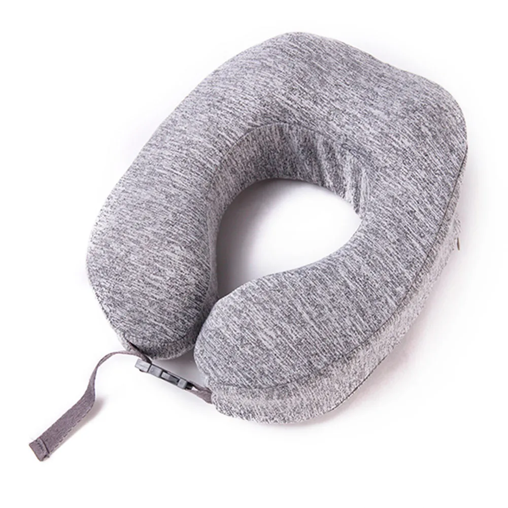 gray Memory Foam u-образная дорожная подушка для шеи Поддержка Подушка для авиаперелетов Cuscino da viaggio con cuscino a forma di U RT99 - Цвет: gray