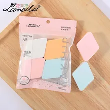 4 шт./пакет Lameila, пудра для макияжа, пуховка для лица, уход за кожей, очищающие инструменты для влажной и сухой кожи, большая губка для основы для лица LM048
