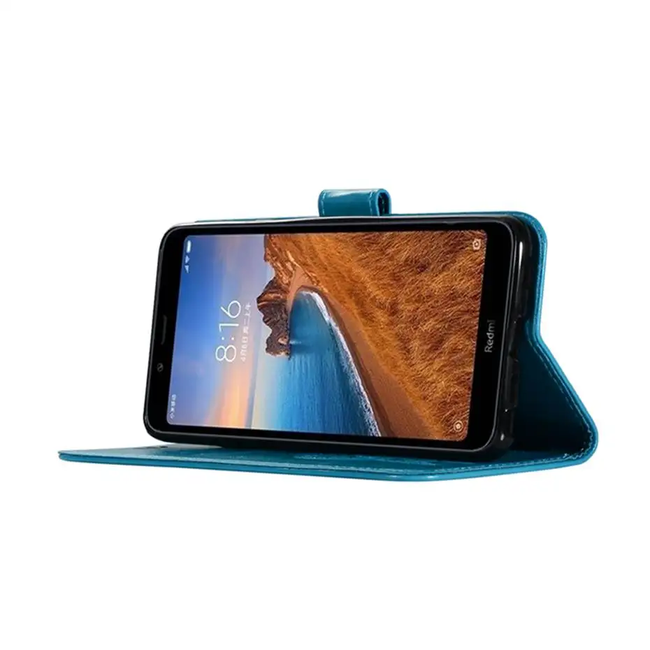 Чехол бумажник с 3D тиснением для Redmi 7A чехол Xiaomi из искусственной кожи телефона