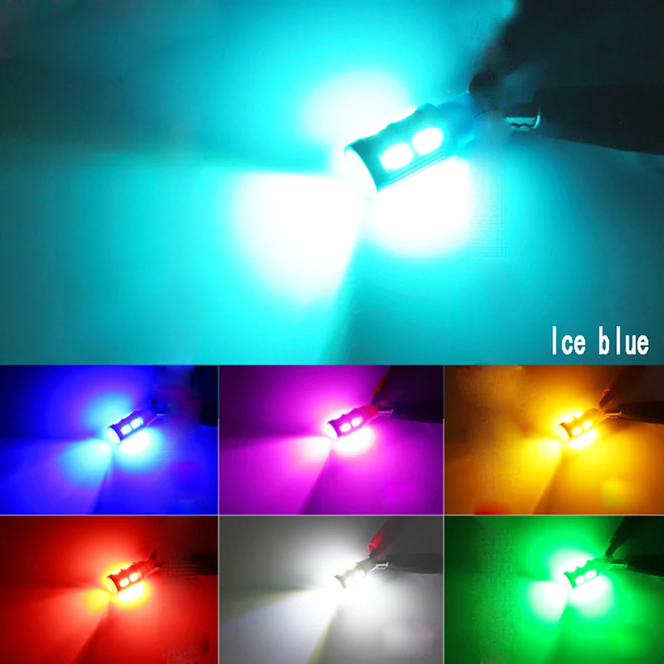 2 шт. автомобильные светодиодсветодиодный лампы Geetans W5W T10 CANBUS 10 SMD 5630 12 В|w5w 2pcs|led t10