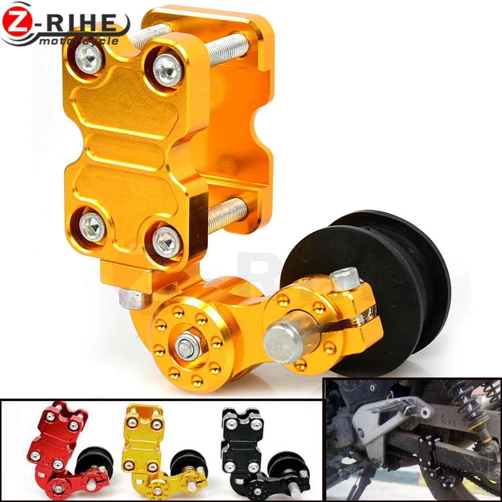 

Universal Motorcycle Chain Tensioner Bolt on Roller Chopper ATV Dirt Street Bike For Suzuki DL1000 V-STROM MT-07 MT-09 FZ9 SR 20
