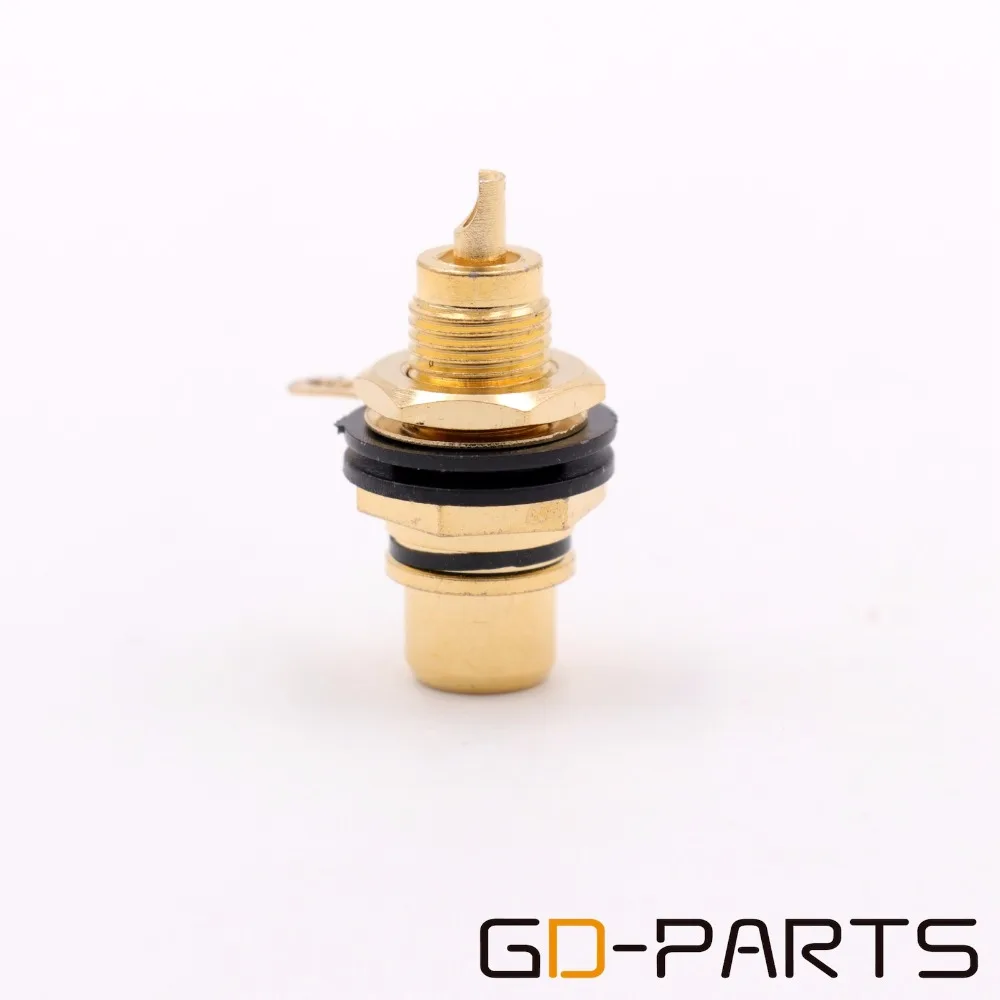 Позолоченный латунный гнездовой разъем RCA Jack для аудио видео ТВ сигнала панель