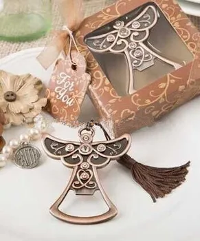 

Wedding giveaways for guest Restore Antique Copper Angel bottle beer opener wedding party gift favors 100 pcs/lot