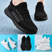 Прогулочная обувь для женщин; нескользящие спортивные кроссовки; Повседневная дышащая легкая спортивная обувь из сетчатого материала; однотонная обувь;#4