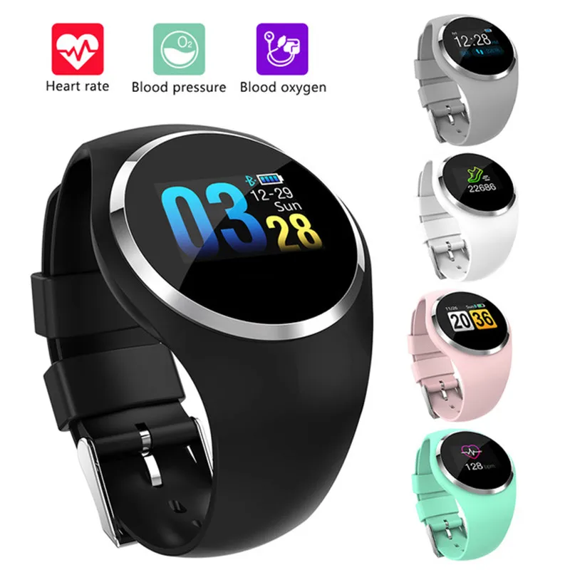 

Smart Color LCD Screen Smart Wristband Blood Pressure Heart Rate Monitor smartband Fitness Tracker for Bracelet ladies Watch