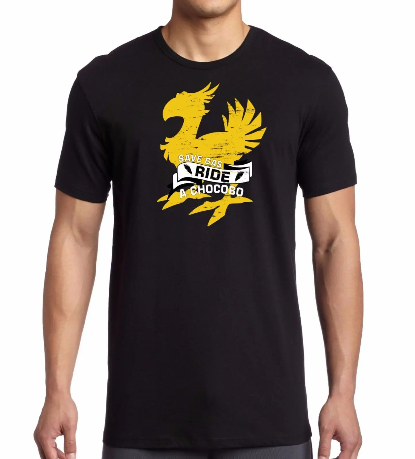 Ride A Chocobo Final Fantasy Inspired Mens Comedy T-shirt 2019 Hot Tees Top Summer Men'S Fashion T Shirt Cheap Tshirt Men | Мужская