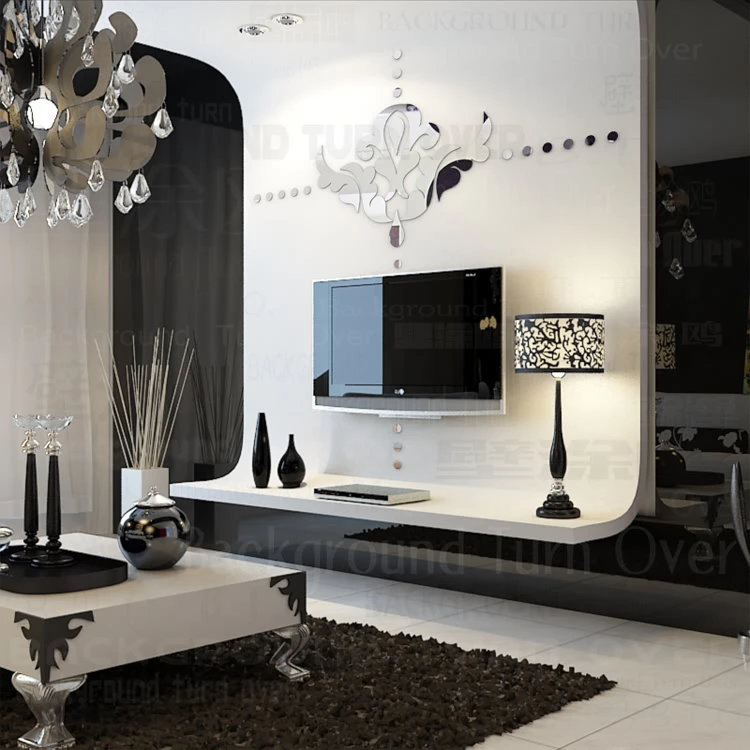 Acquista all'ingrosso online lampadario wall sticker da grossisti ... Parete decorazione lampadari