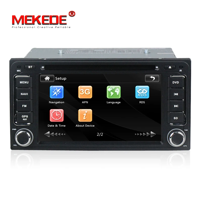 Best capacitive screen 2 DIN Car DVD GPS for Toyota Terios Old Corolla Camry Prado RAV4 Universal radio RDS 1080p free shipping +map 3