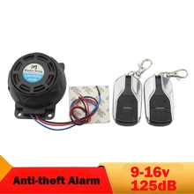 125dB moto rcycle Controle Remoto do Sistema de Alarme Anti-roubo Segurança moto Falante de Alarme para Honda Suzuki Yamaha Kawasaki Ducati KTM