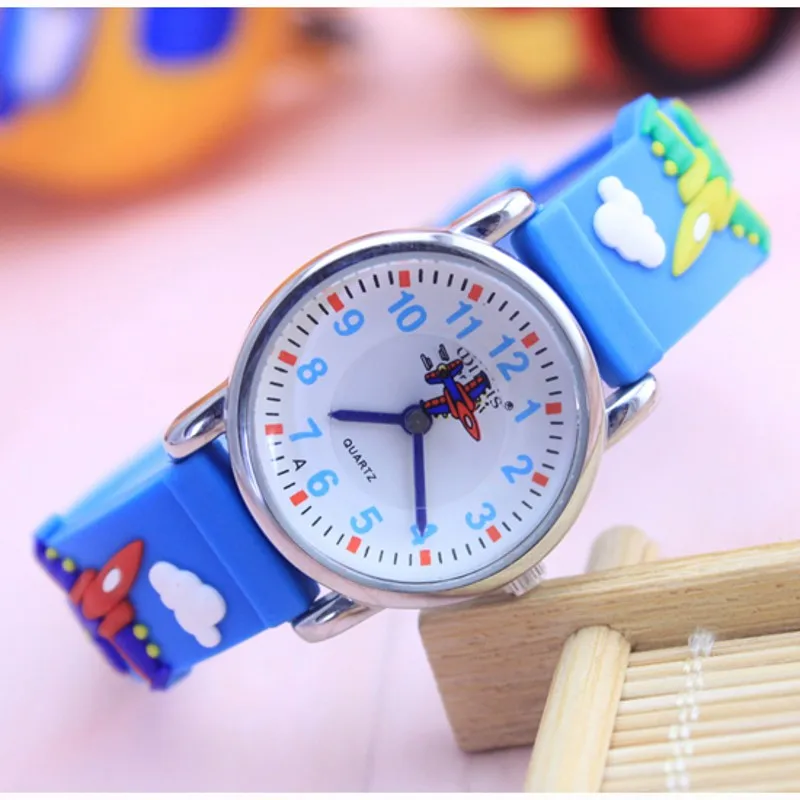 Дропшиппинг автомобиль ракета дизайн аналоговый ремешок для мальчиков девочек дети часы наручные часы студентов relogio Montres kol saati - Цвет: as picture