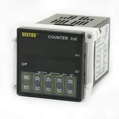 

Digital Counter 0.001-99.999 6 Digitals Preset Scale Switch C3E-R-220 Relay