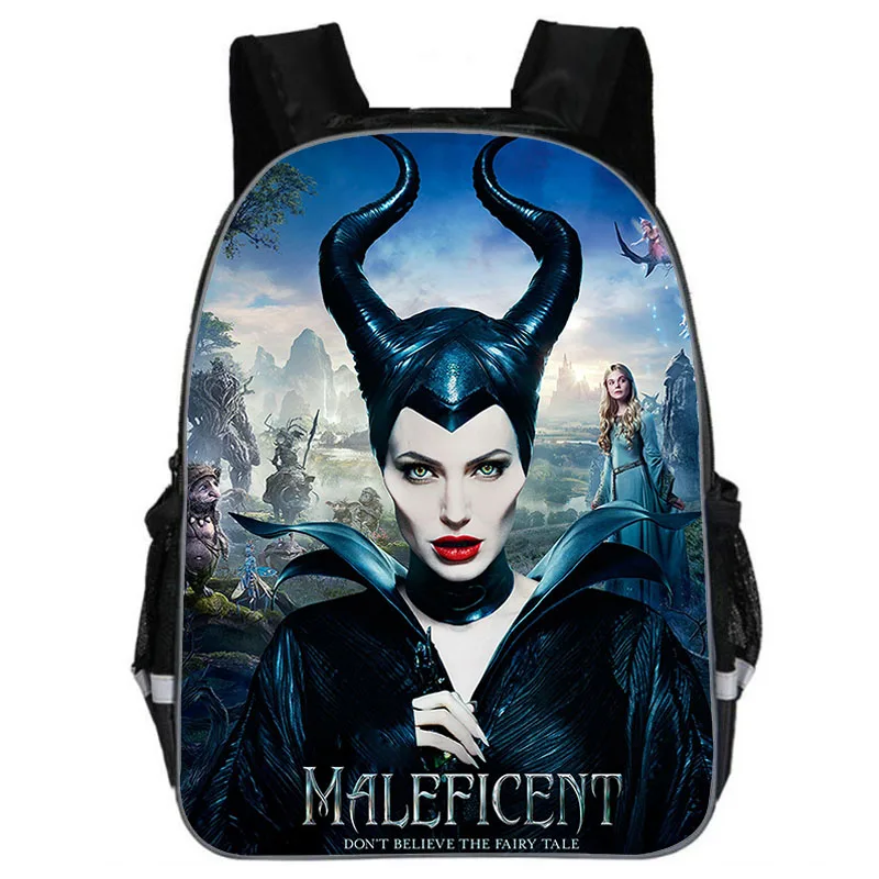 Maleficent школьная сумка для подростков девочек и мальчиков, детский персональный школьный рюкзак, модный Сказочный рюкзак с принтом из фильма школьные рюкзаки