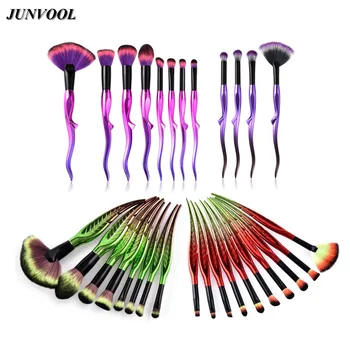 

Pro Leaf Cosmetic Makeup Brushes Set Tool Colorful Eyeshadow Eyeliner Eyebrow Concealer Lip Eyes Beauty Make Up Fan Brush Kits