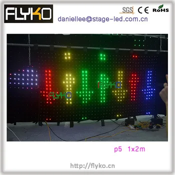 

Free shipping sexy video curtain led display wall led curtain