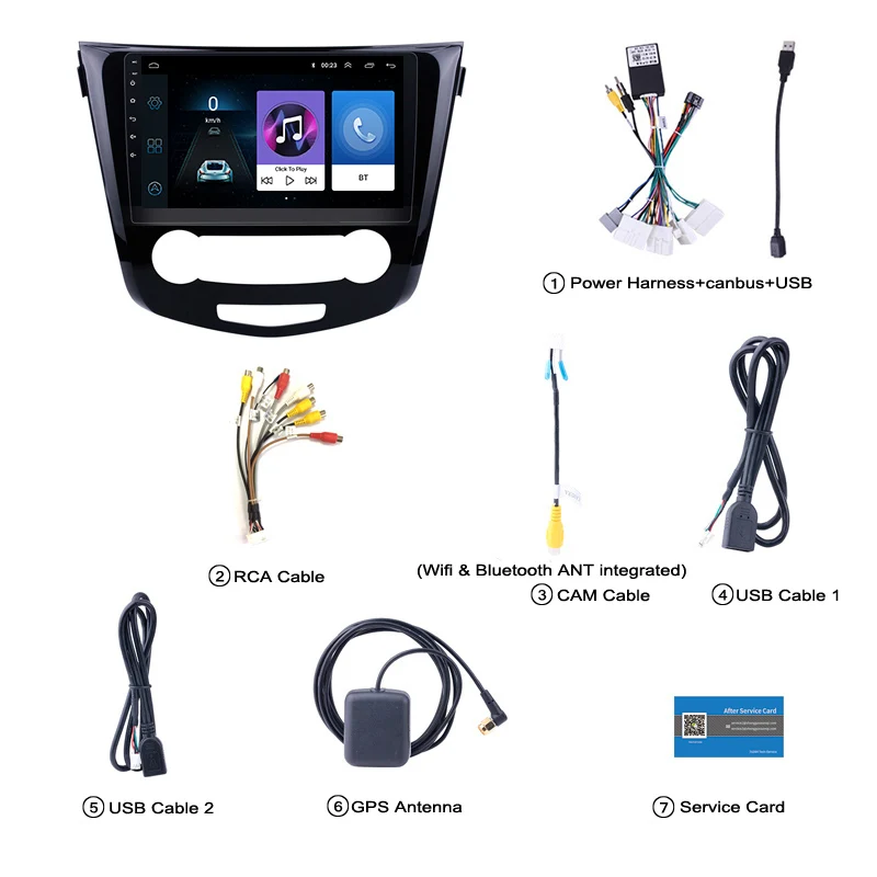 Cheap 10.1 inch 2.5D IPS Tempered HD multi-touch screen Android 8.1 NAVI for Nissan QashQai 2013-2016 with Bluetooth USB WIFI support 5