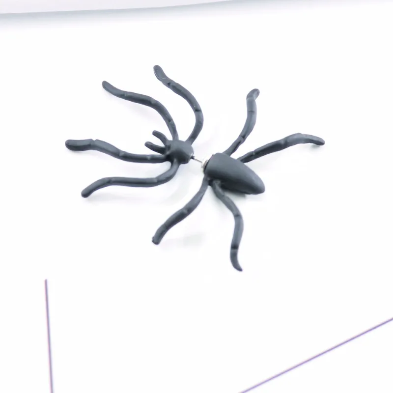 

G490 Manufacturers Direct Selling AliExpress Hot Selling Small Animals Spider Piercing Ear Stud Single Spider Ear Stud