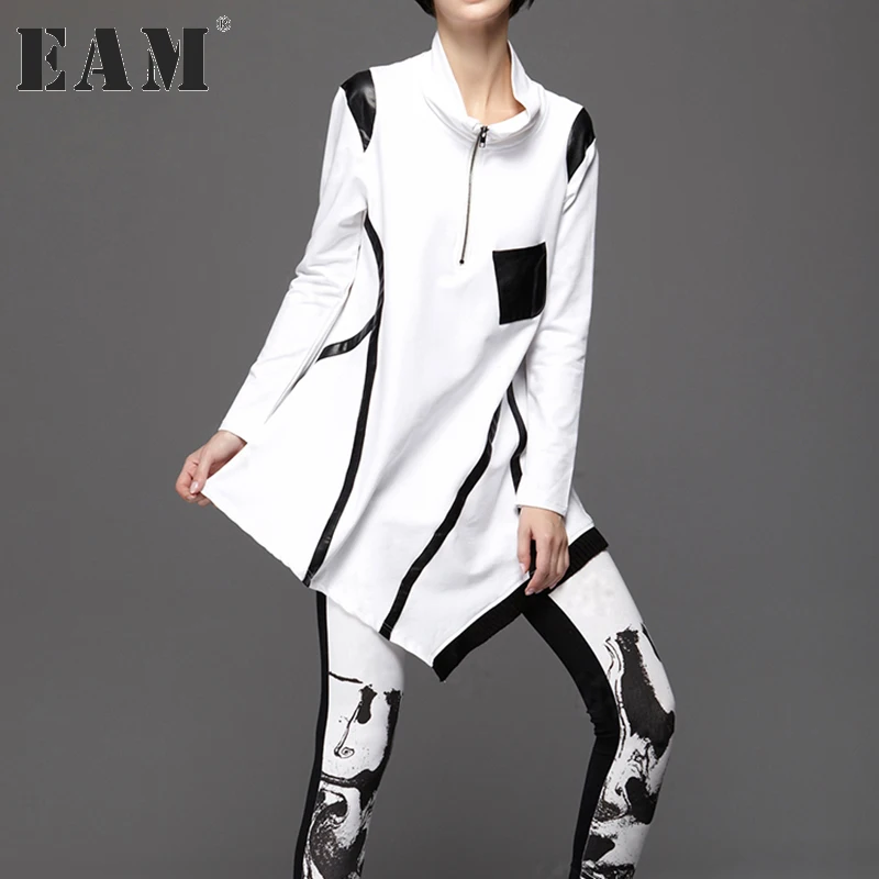 [EAM] 2020 New Spring Solid Color Stand Collar