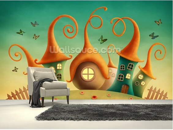 

Custom papel de parede infantil.Fantasy House,3D wallpaper murals for children's room living room sofa background wall wallpaper