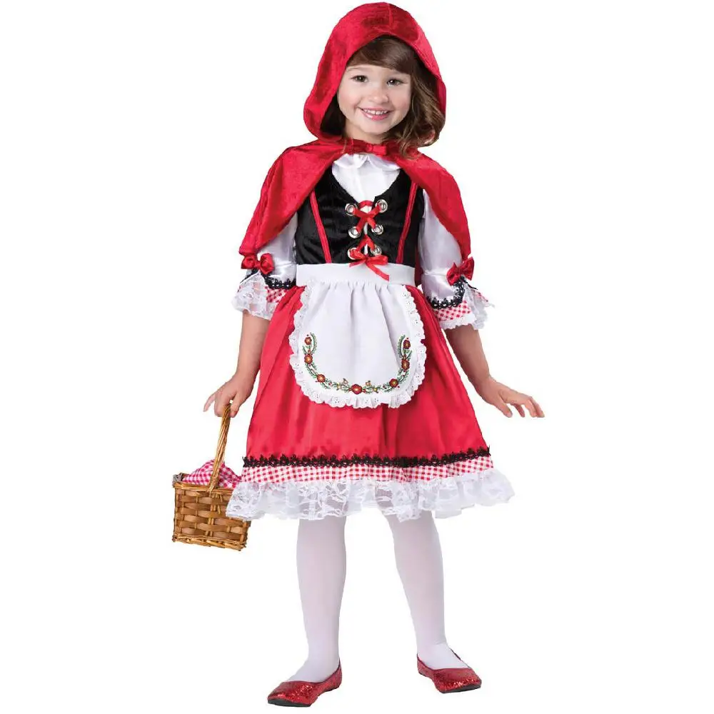 DSstyles/кружевное платье для девочек Oktoberfest; костюм для костюмированной вечеринки на Хэллоуин; Красная Шапочка