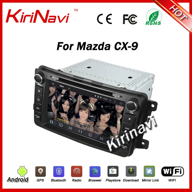 Cheap KiriNavi Android 7.1 car multimedia system for mazda cx9 cx-9 2007-2015 car radio dvd gps navigation stereo WIFI 3G Playstore 5