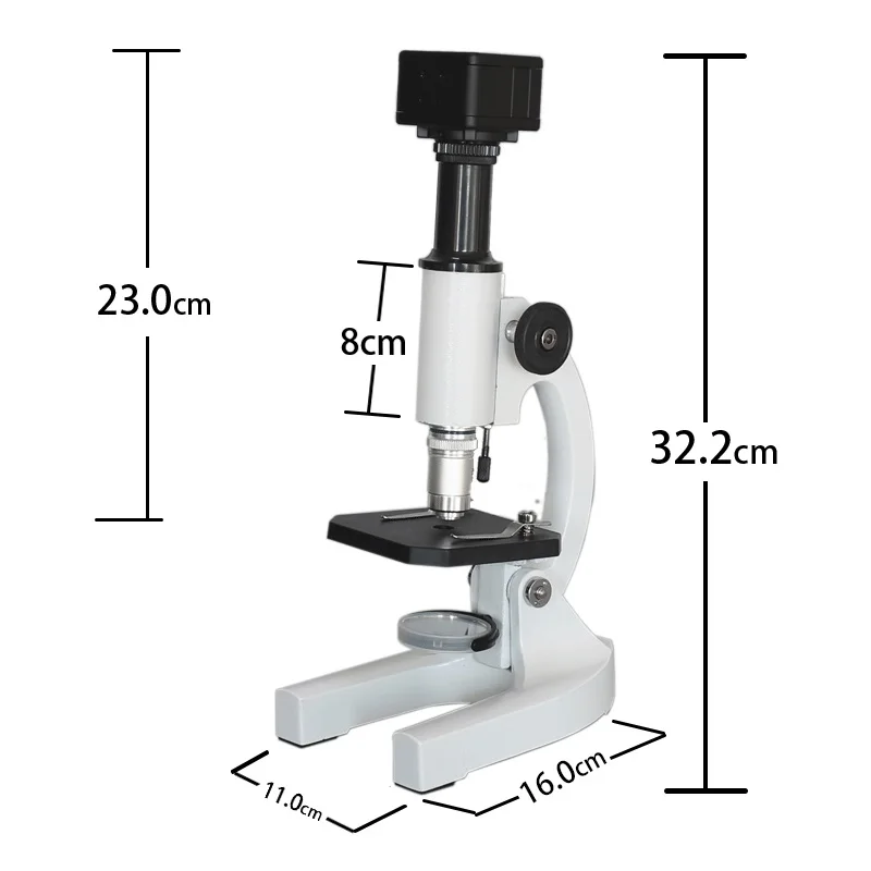5.0MP USB цифровой микроскоп 200X монокулярный школьный лабораторный Биологический микроскоп студенческий образовательный био-микроскоп для мальчиков и девочек