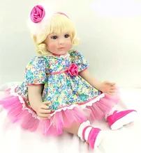 Boneca Bebê D910 60 cm 24 polegada DOLLMAI Boneca Bebe Reborn Lifelike Silicone Renascer Bonecas Menina Boneca Da Moda menina Recém-nascidos bebês Reborn