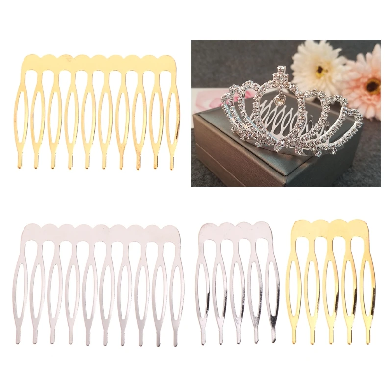 

Bride Crown Comb Wedding Alloy Hair Accessories Jewelry Golden Silver Bridal Pin