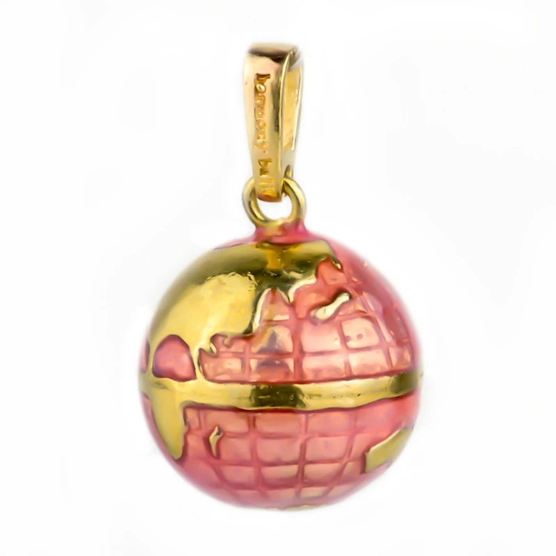 

20mm Sweet Map Red Color Sealed Harmony Ball Pendants Fashion Jewelry Angel Caller Locket Pendant For Women