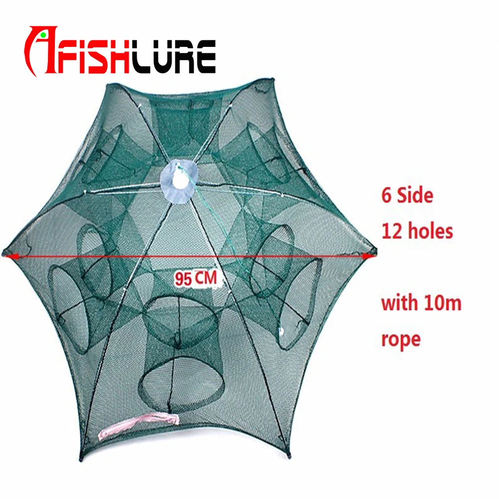 

Automatic Fishing Net Shrimp Cage Nylon Foldable Crab Fish Trap Cast Net Cast Folding Fishing Network