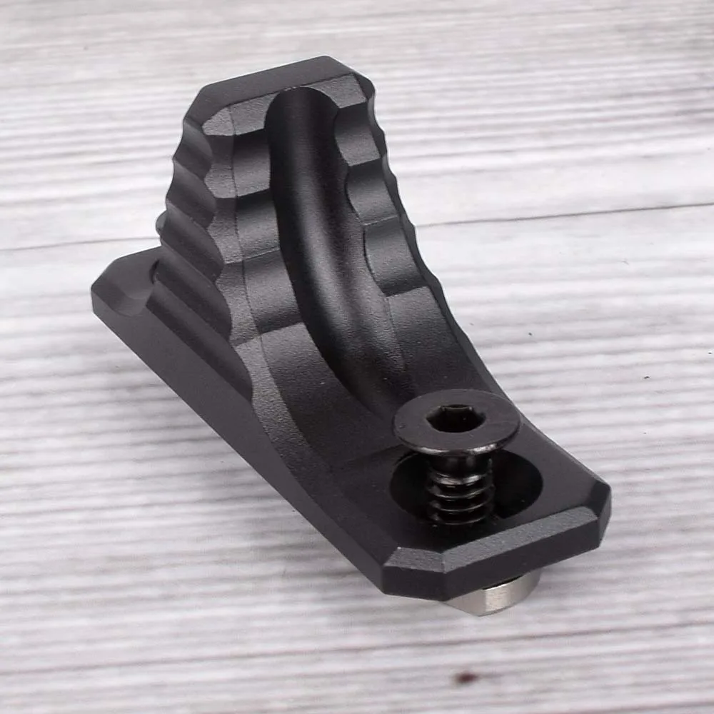 Tactical HandStop Rail Mount Mini Bi-Directional M-LOK Hand Stop Barricade Rest Hunting Standard Handguard System