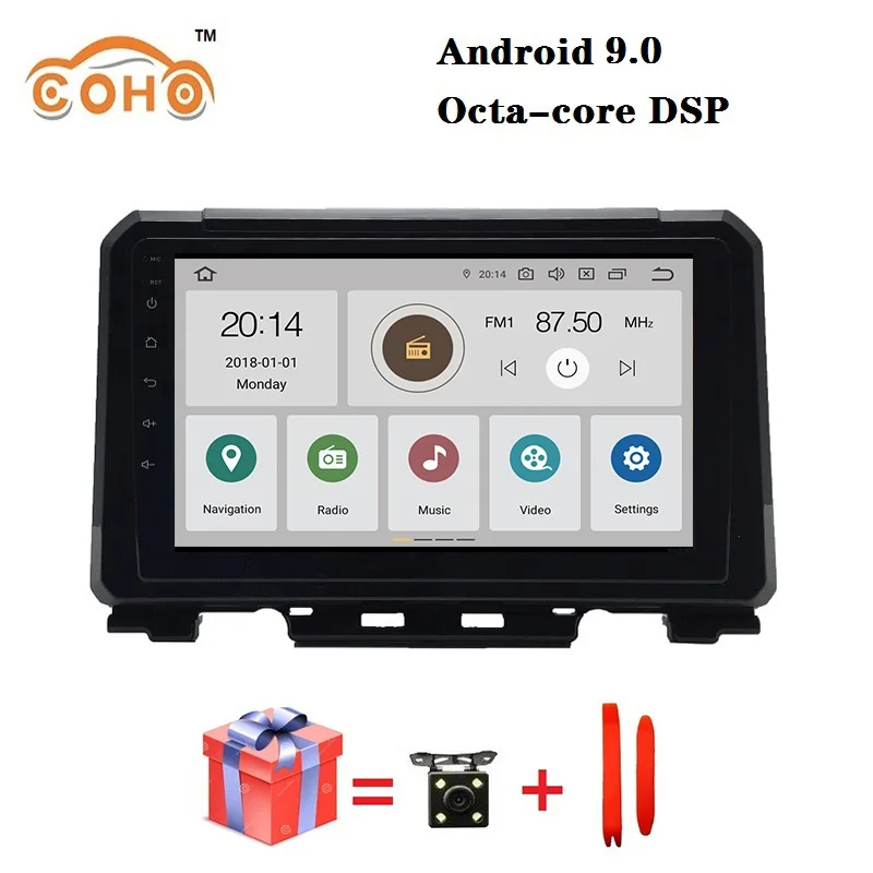 

Car audio Android 9.0 4/64G 8-core for 2019 SUZUKI Jimny with Radio BT GPS navigation support WIFI and DSP