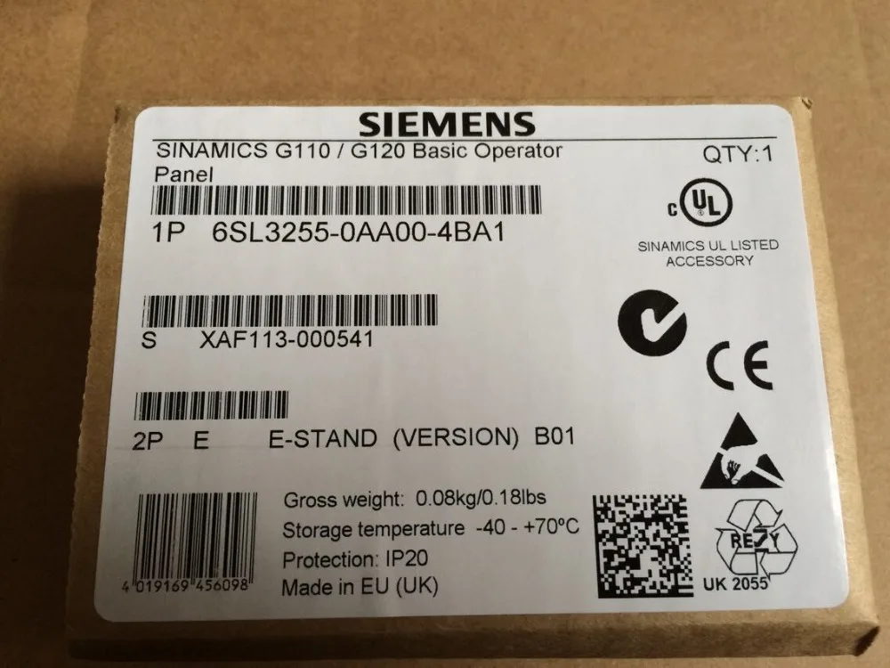 

6SL3255-0AA00-4BA1 NEW IN BOX G120 BOP SIMATIC PANEL, FAST SHIPPING