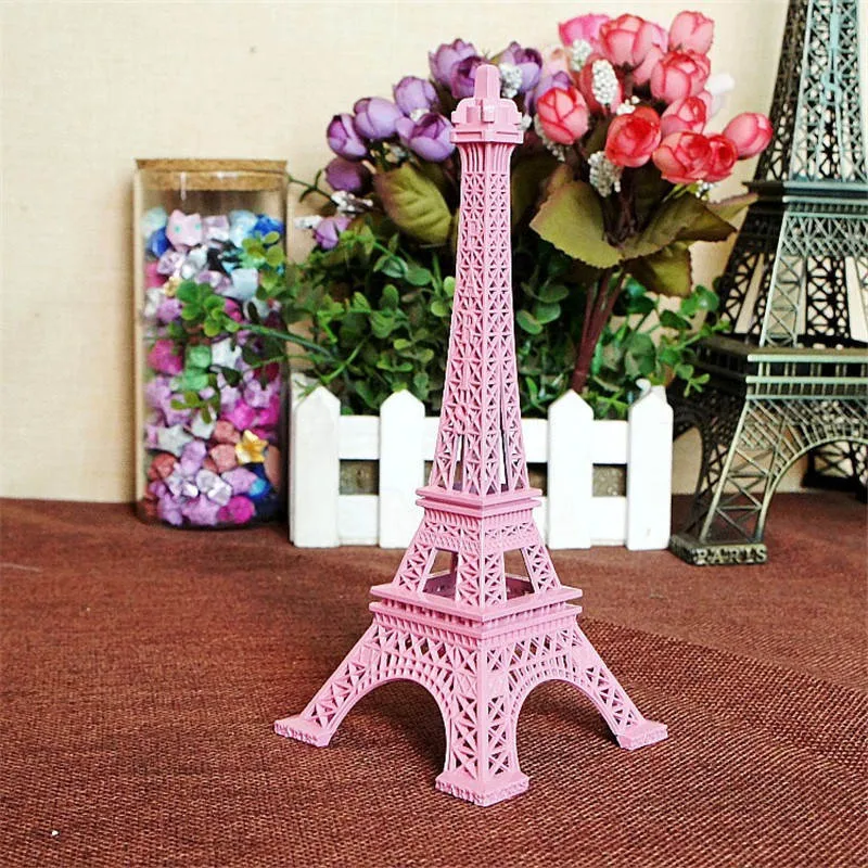 18 см цвет Париж Эйфелева башня металлические поделки Статуэтка Статуя Европа украшения дома Сувенир свадебный подарок на день рождения